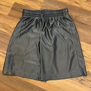 Size small - fits up to medium, grey, silky, comfy, tie up boy shorts